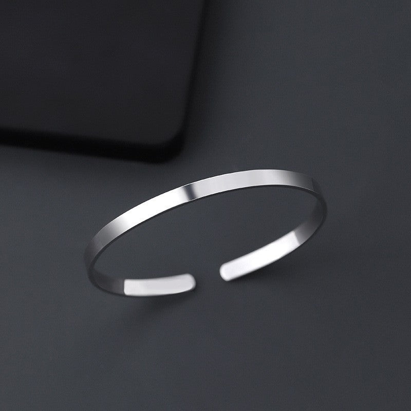 925 Silver-Plated Men's Bracelet – Classic Shine and Modern Simplicity