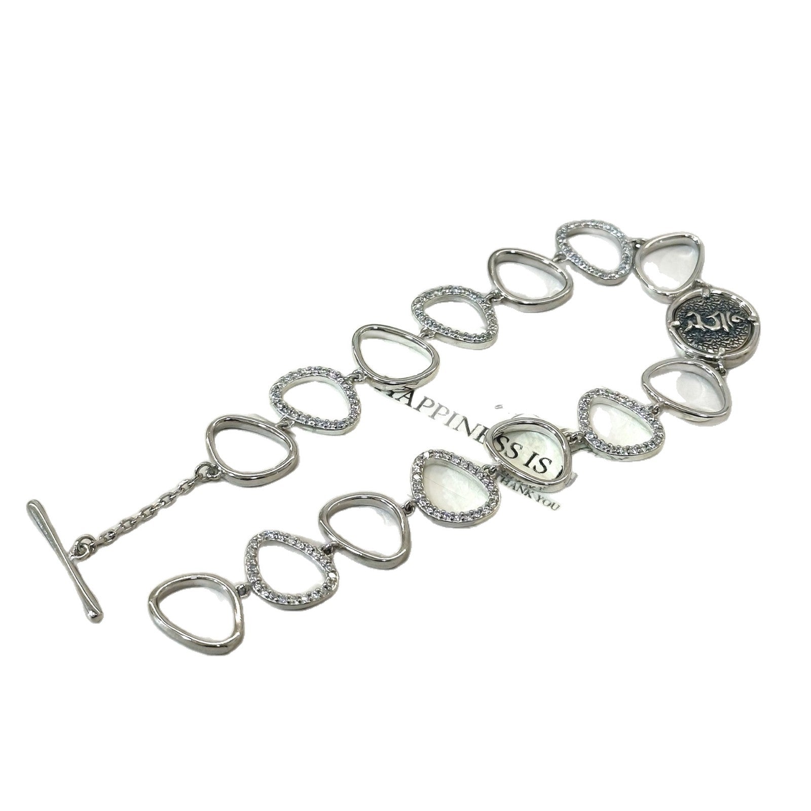 S925 pure silver green Tara seed irregular ring OT clasp round ring bracelet new Chinese niche bracelet