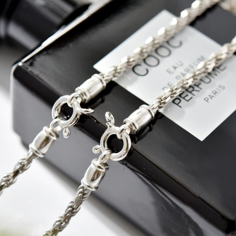 S990 sterling silver dragon head necklace men's fashion keel single chain pure silver trendy brand silver jewelry boyfriend gift