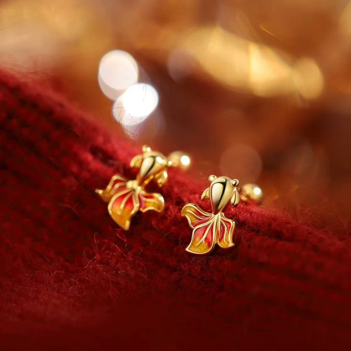 925 sterling silver needle koi earrings high-end sense earrings 2026 horse Chinese New Year women's earrings natal year