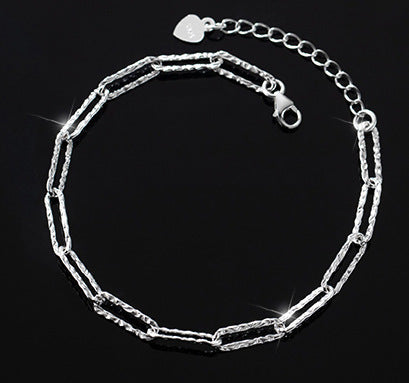 Nalan S925 Silver Elegant Bracelet Korean Style Starry Sky Bead Cross Sweet Summer Jewelry S4861