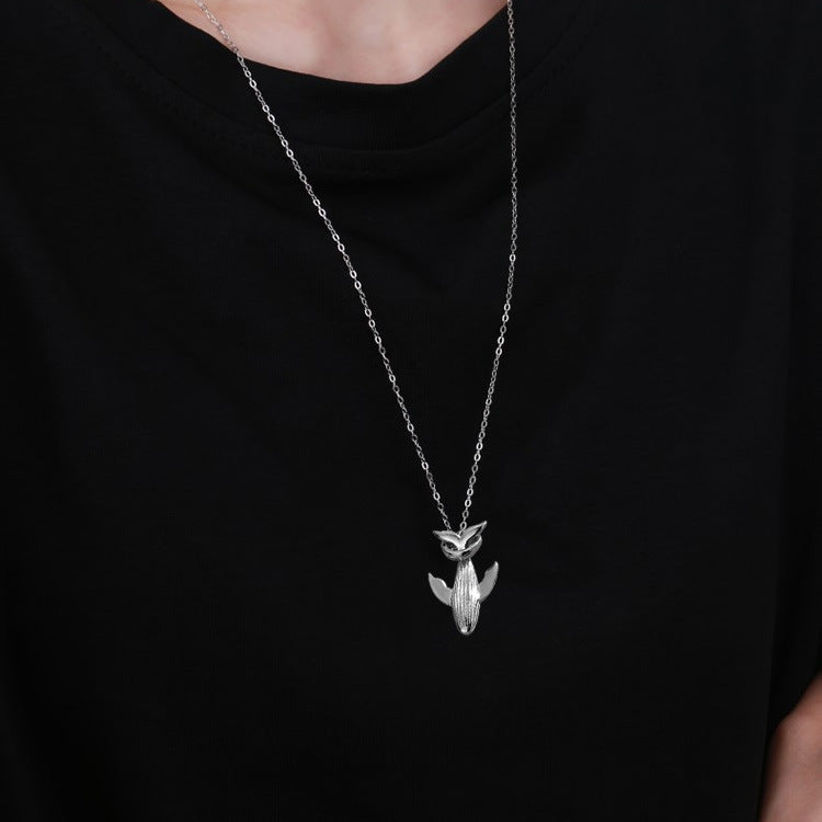 S925 Sterling Silver Whale Necklace for Men – Cool Minimal Street Style