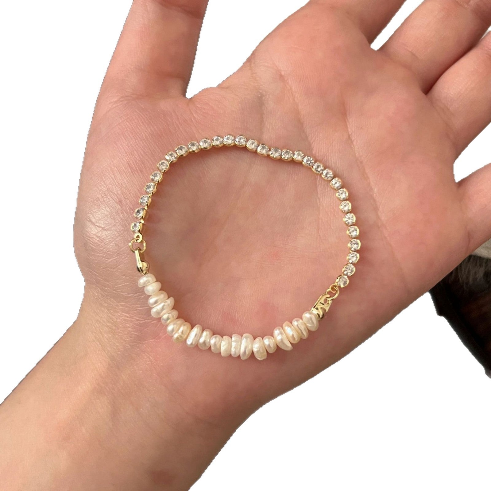 S925 silver simple temperament fresh and sweet niche design ins bracelet
