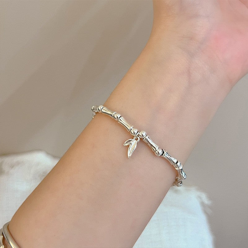 S925 silver simple temperament fresh and sweet niche design ins bracelet