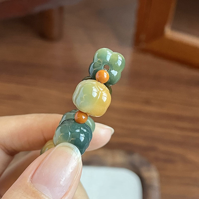 Popular live streaming products: Dunhuang small persimmon Bodhi single ring bracelet for men and women, collectible cultural antique bracelet, Bodhi root design wholesale