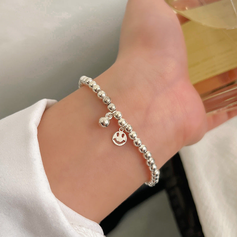 S925 silver simple temperament fresh and sweet niche design ins bracelet