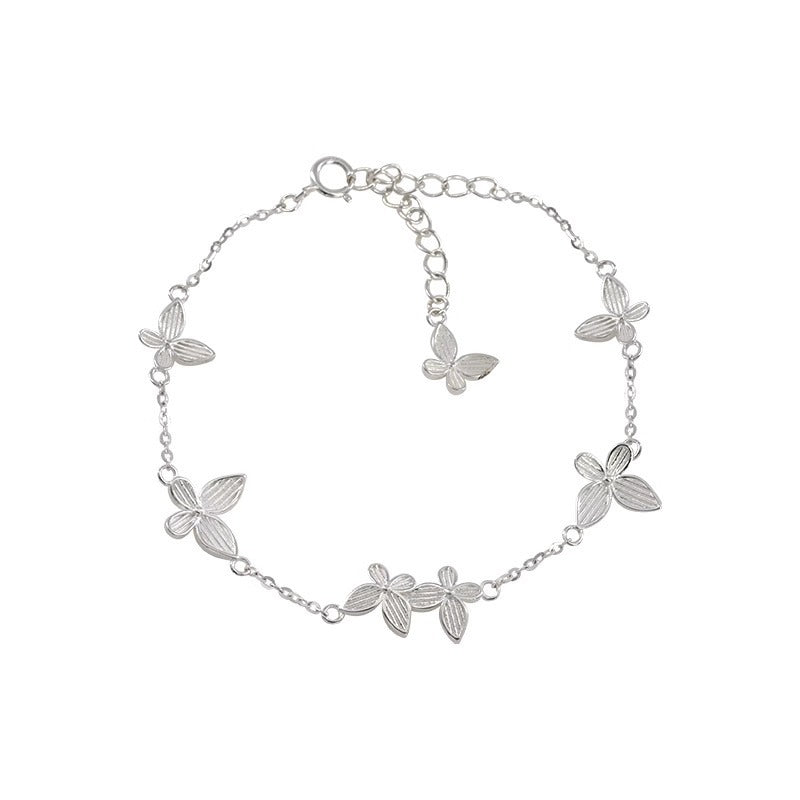 Japanese and Korean S925 sterling silver fairy-like gentle butterfly bracelet for women, niche light luxury temperament, high-end exquisite new jewelry