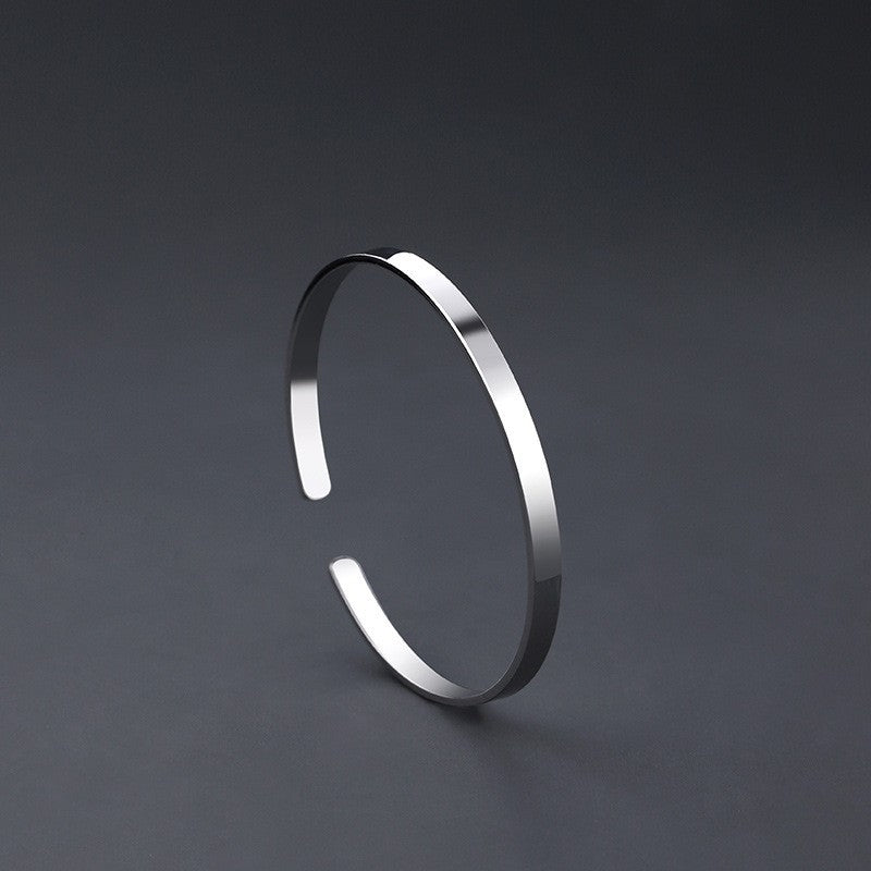 925 Silver-Plated Men's Bracelet – Classic Shine and Modern Simplicity