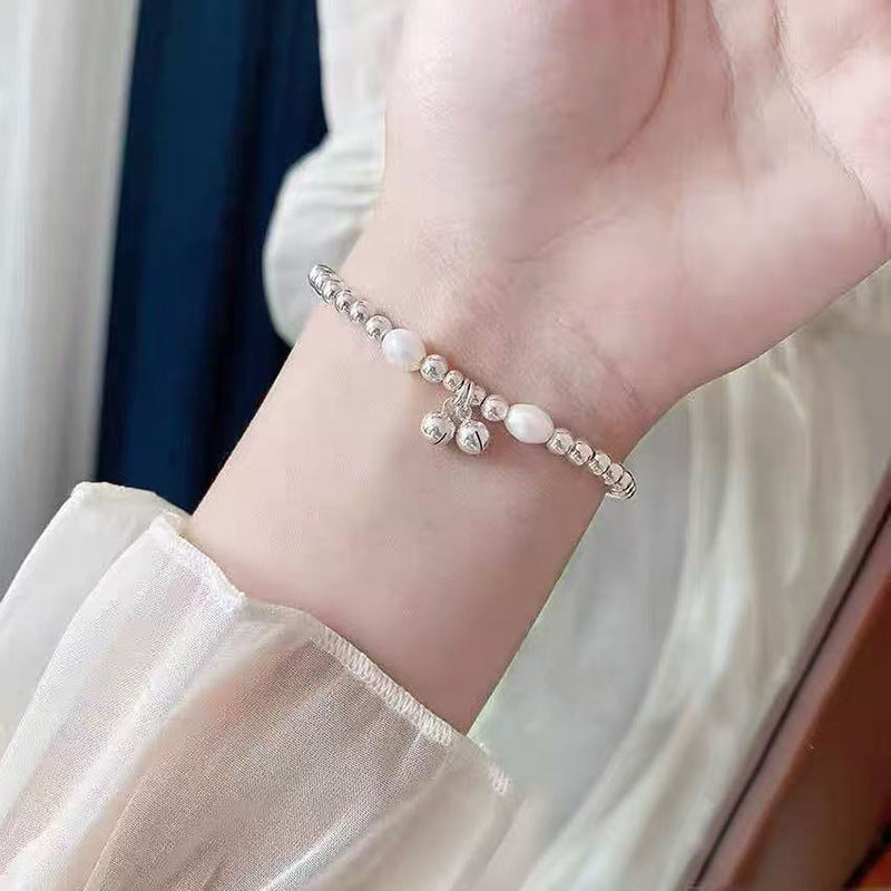 S925 silver simple temperament fresh and sweet niche design ins bracelet