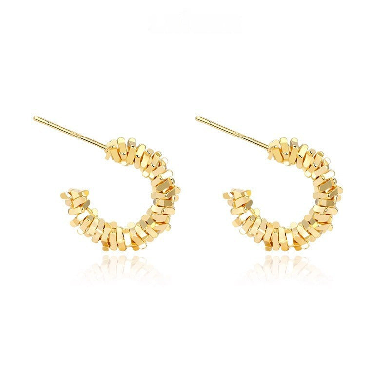S925 sterling silver needle silver earrings with a stylish design and a premium feel for the stud earrings, 2025 new bestselling round earrings with tassels